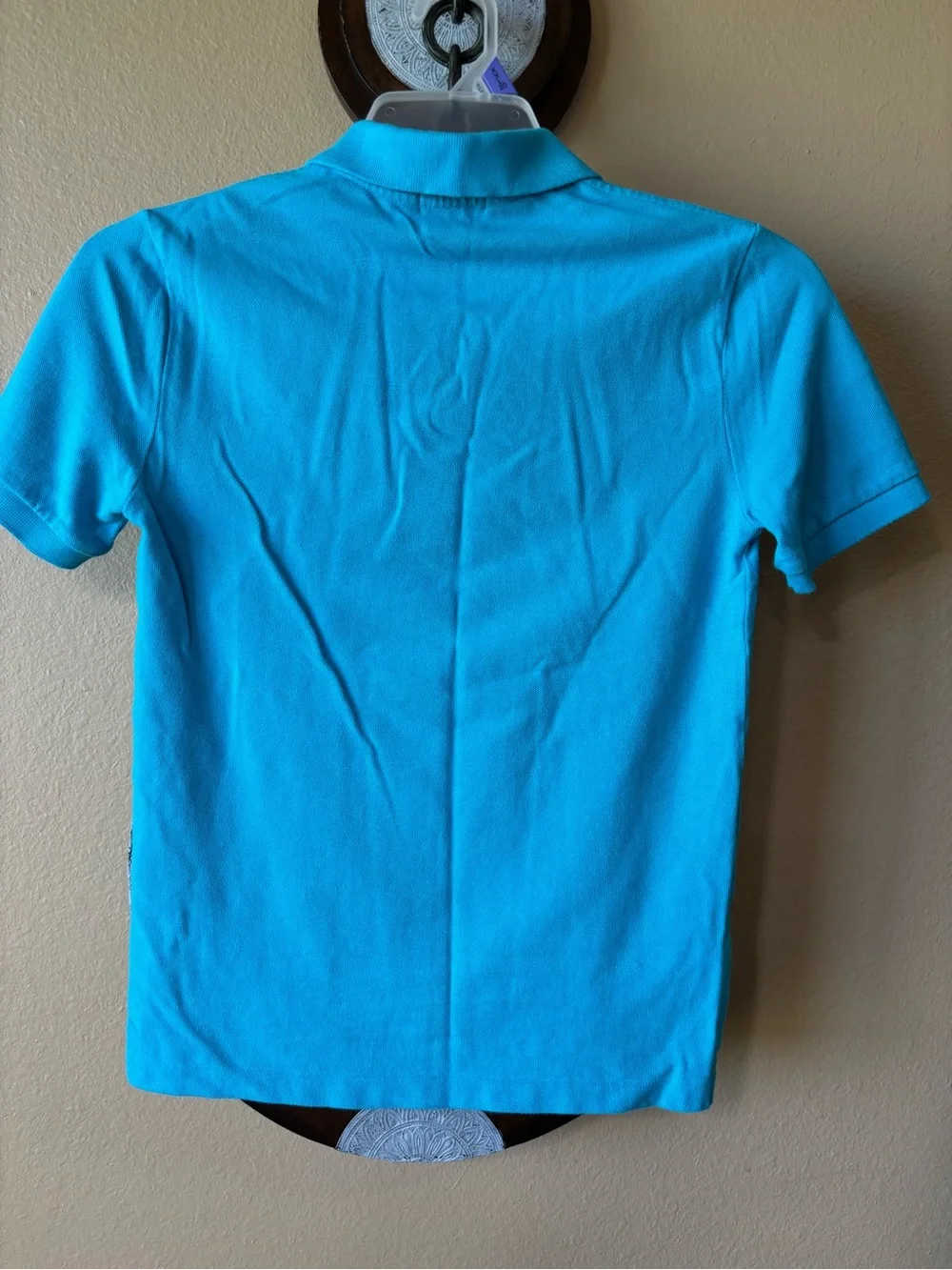 Ralph Lauren Boys Bright Turquoise Short-Sleeve Polo